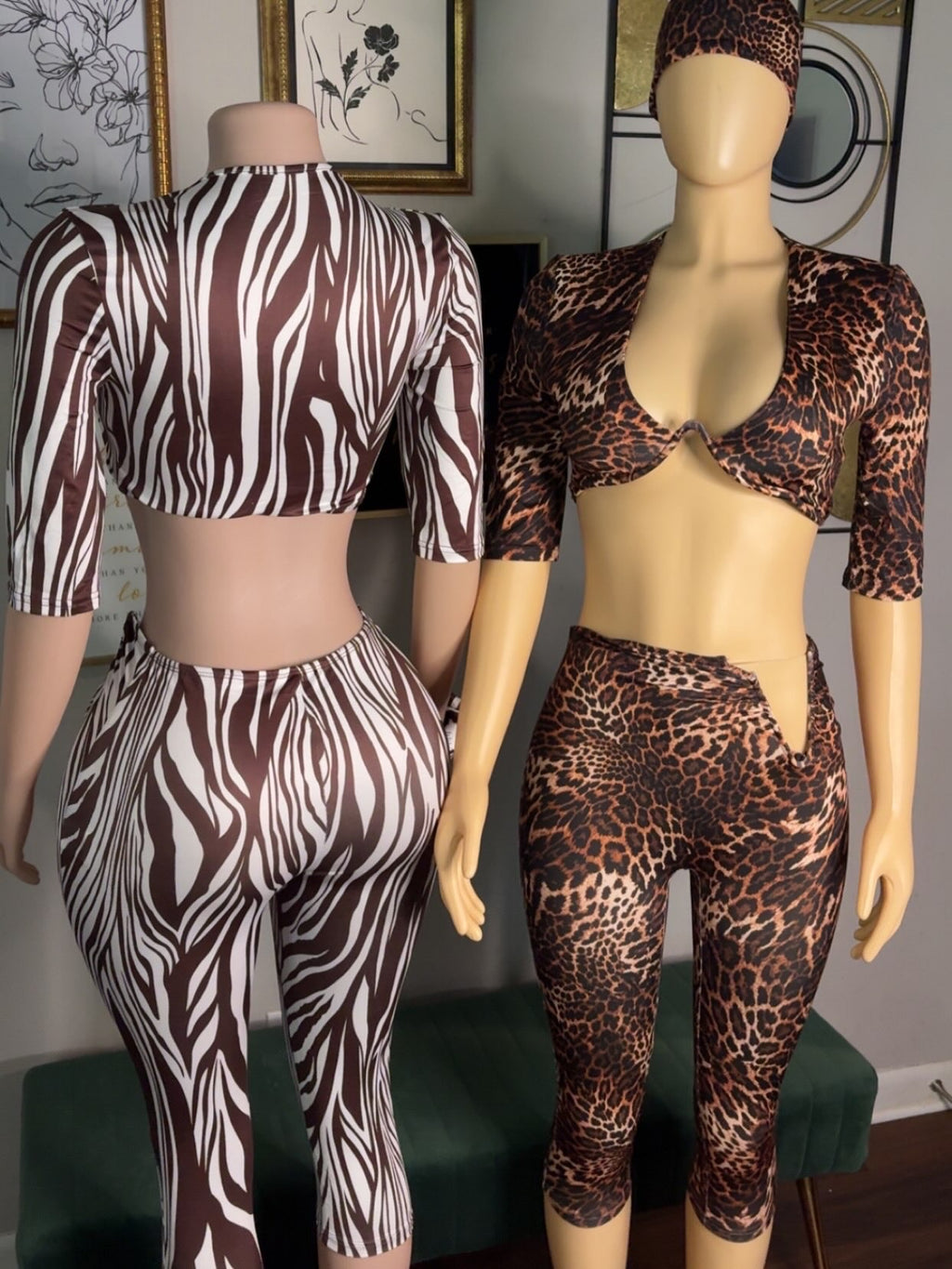 “Wild Side” 3-piece set w/headband