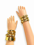 Stacked Gold Bangles