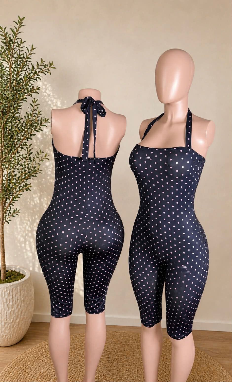 Polka Mami Capri Romper